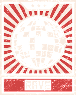 RAVE – Propaganda Disco Ball Magnet