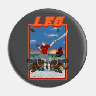 Bucs LFG orange Pin