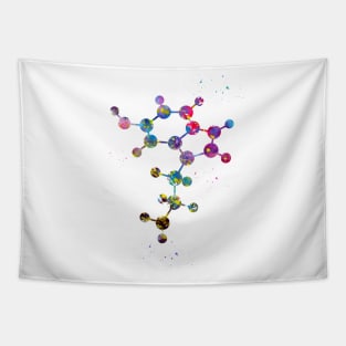 Serotonin Molecule Tapestry