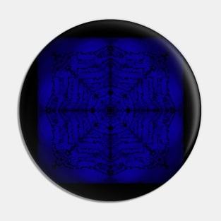 Mandala on dark blue background Pin