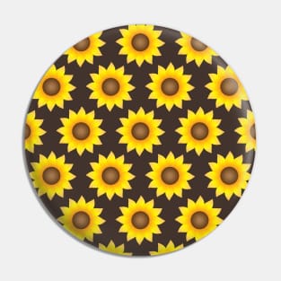 Sunflower Pattern Pin