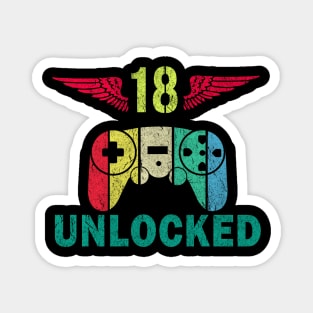 Level 18 Unlocked Awesome Since 2002 - Gamers lovers Magnet