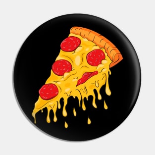 melting pizza graphic sublimation Pin