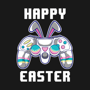 Video Game Easter Gamer Controller Bunny Ears T-Shirt