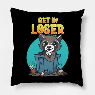 Funny Raccoon Gift Men Women Kids Funny Raccoon Pillow