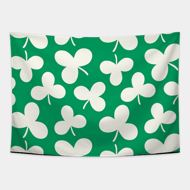 St Patricks Day Pattern Tapestry by TheVintageChaosCo.