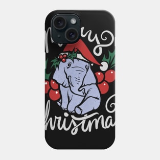 Merry Christmas Elephant Phone Case