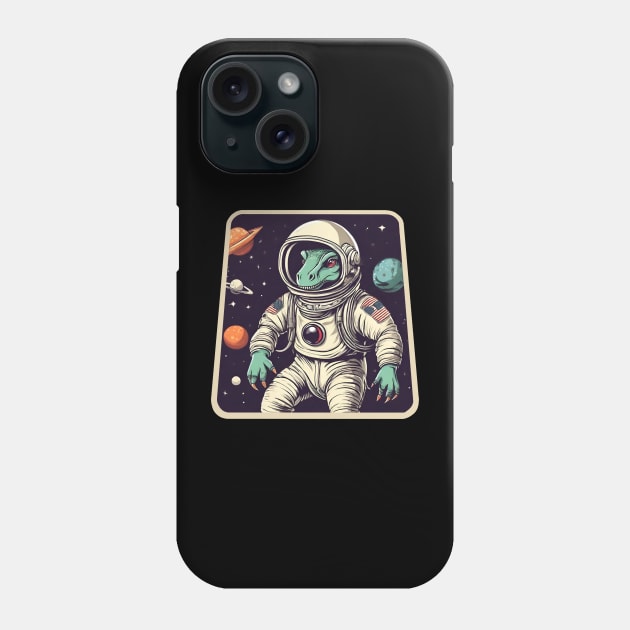 Dinosaur astronaut Phone Case by Ilustradamus