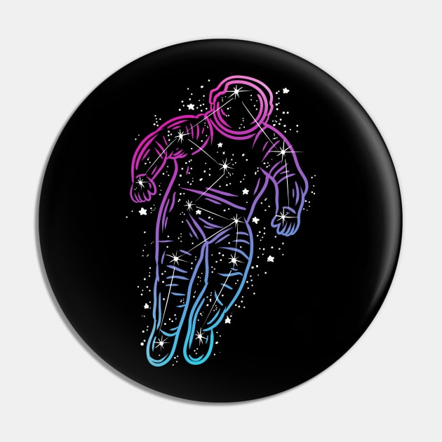 astronaut constellation Pin by absolemstudio