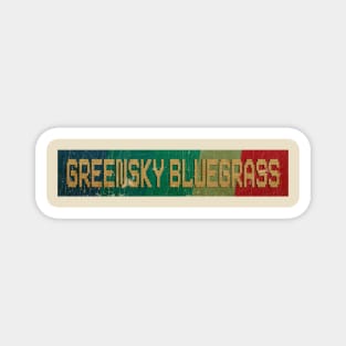 greensky bluegrass - RETRO COLOR - VINTAGE Magnet