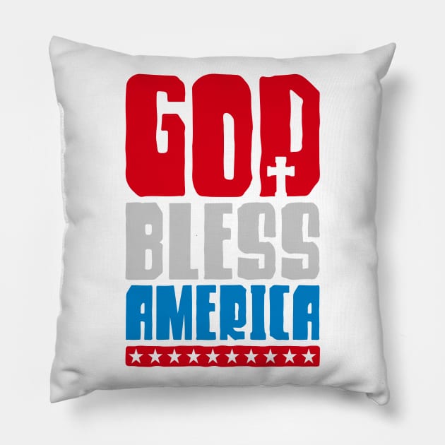 God Bless America Pillow by Ombre Dreams