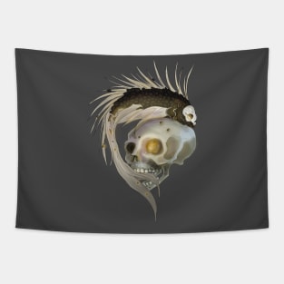 Golden Death fish Tapestry