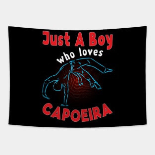 Just A Boy Who Loves Capoeira Tapestry