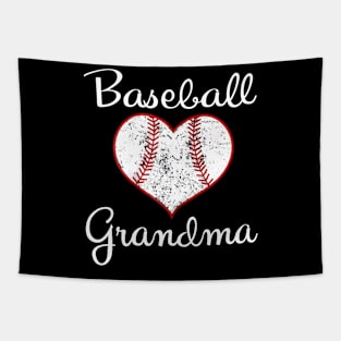 Vintage Baseball Grandma Tapestry