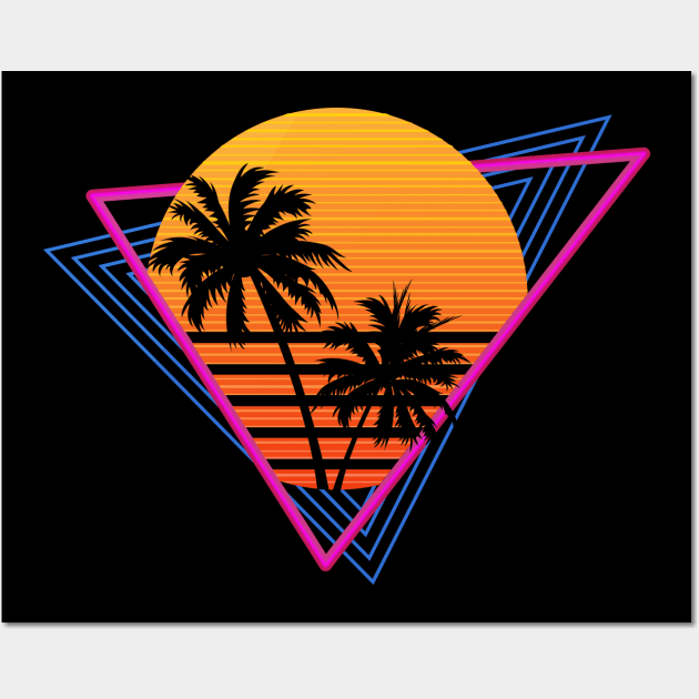 Synthwave Triangle Design Synthwave Triangle Design