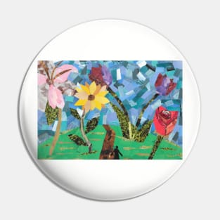 Flowers in Wonderland Pin