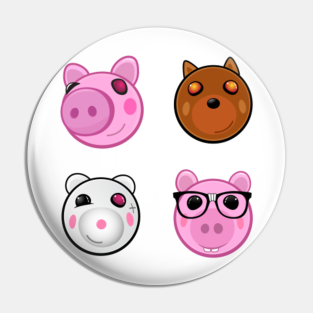 Piggy Roblox Pins And Buttons Teepublic - the norris nuts roblox piggy