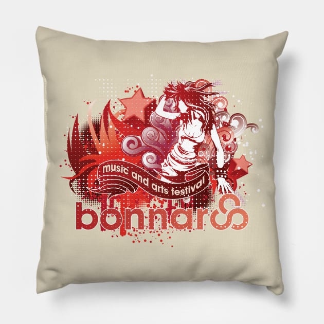 Bonnnaroo Girl Pillow by Verboten