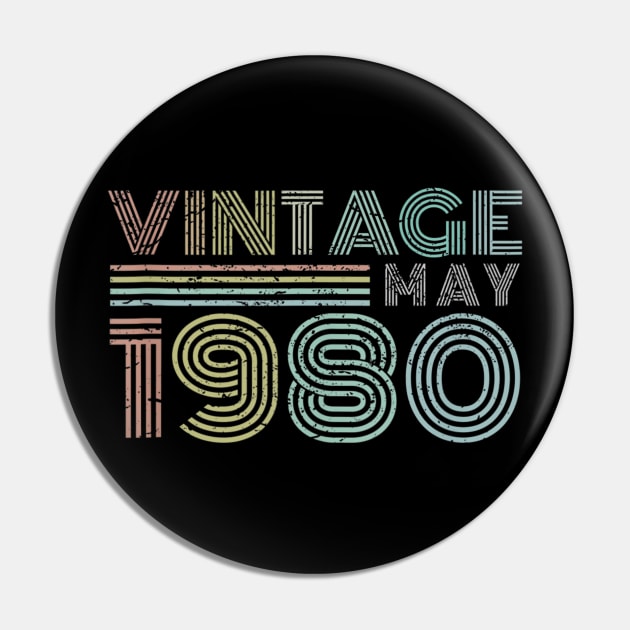 39th Birthday Gift Vintage May 1980 Thirty Nine Years Old Pin by bummersempre66