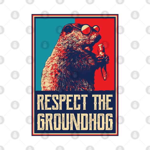 Respect The Groundhog Woodchuck Photo Ground Hog Day by aneisha