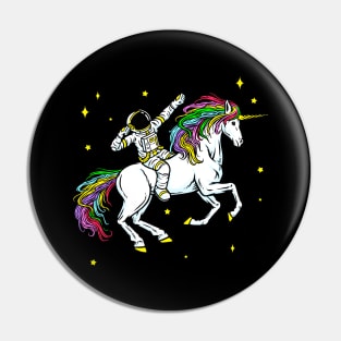 Space Astronaut Dabbing Unicorn Cosmos Gift Pin