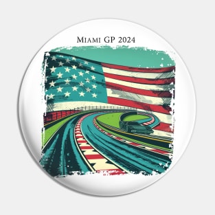2024 Miami Grand Prix F1 T-Shirt - Merchandise | Unique F1 Tracks Design | Limited Edition | Perfect Gift for Miami F1 Fans Pin