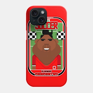 Soccer/Football Red and Black - Elrondo Fourfourtwo - Red and Black Hayes version Phone Case