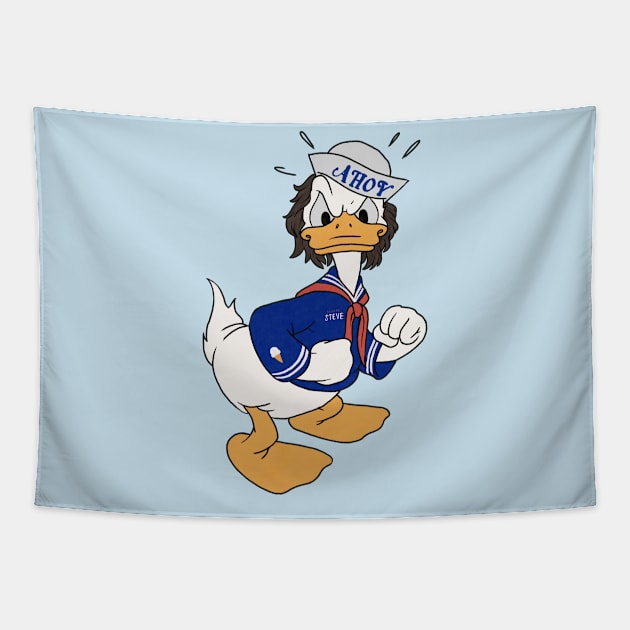 Steve Duck Tapestry by okaybutwhatif