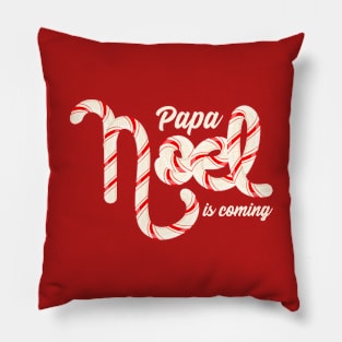 Papa Noel is Coming Pillow