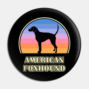 American Foxhound Vintage Sunset Dog Pin