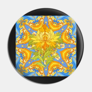 zenith | tibetan flower Pin