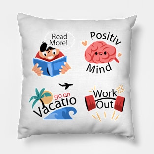 Positive Mindset Set Pillow