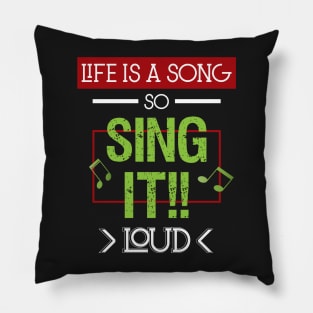 Inspirational Music Quotes For Life Pillow