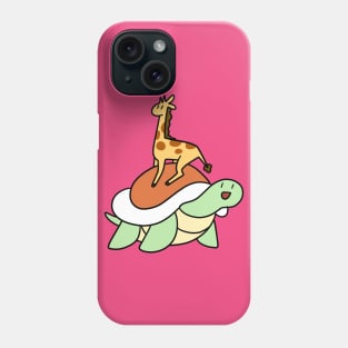 Tiny Giraffe and Turtle Phone Case