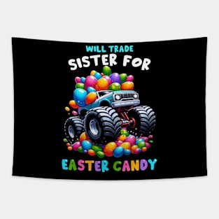 Will Trade Sister For Easter Candy I Egg Hunting Tapestry