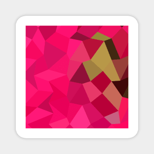 American Rose Abstract Low Polygon Background Magnet