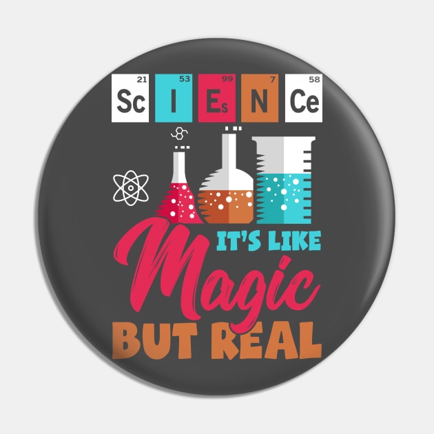 Science Magic Knowlede Scientist Statement Gift Idea Pin by PlimPlom