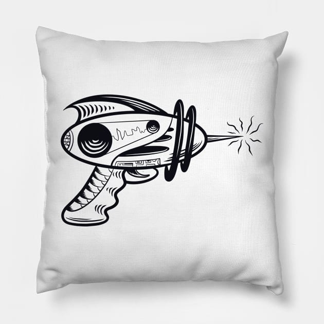 Alien gun Pillow by Adorline