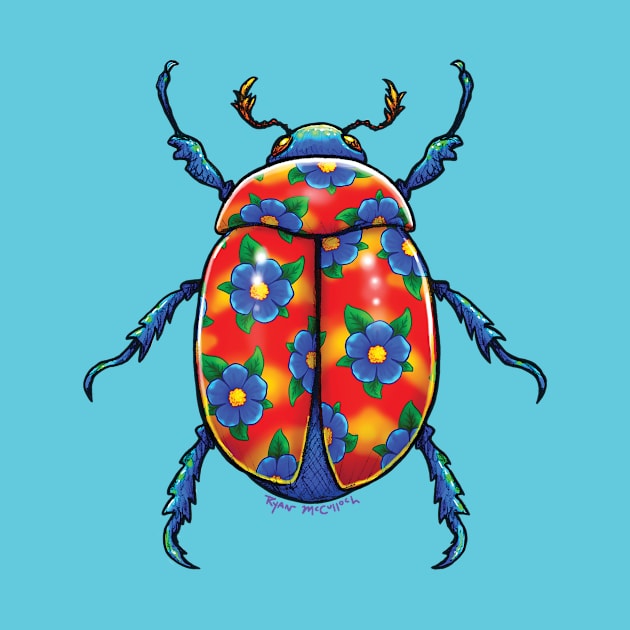 Hawaiian Shirt Beetle by CritterArt