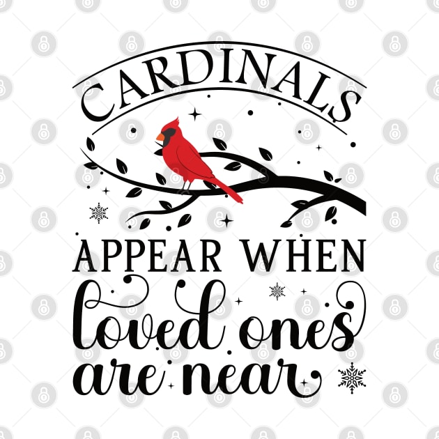 Cardinals Appear When Loved Ones Are Near - Cute Christmas Cardinals by Vishal Sannyashi