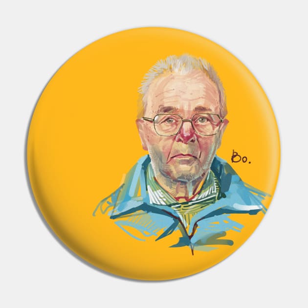 My painting, old man Pin by mangbo