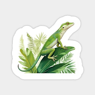 Green Anole Magnet