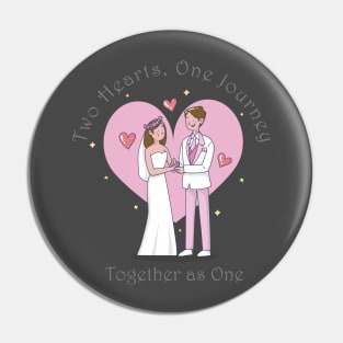 Two Heart One Journey Pin