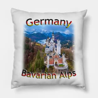 Dream Castles in the Bavarian Alps Pillow