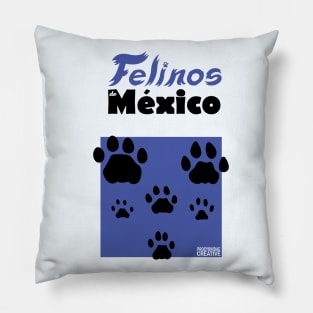 Felinos de Mexico Huellas Pillow