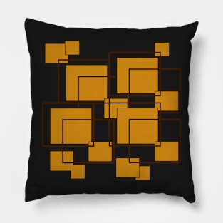 orange squares Pillow