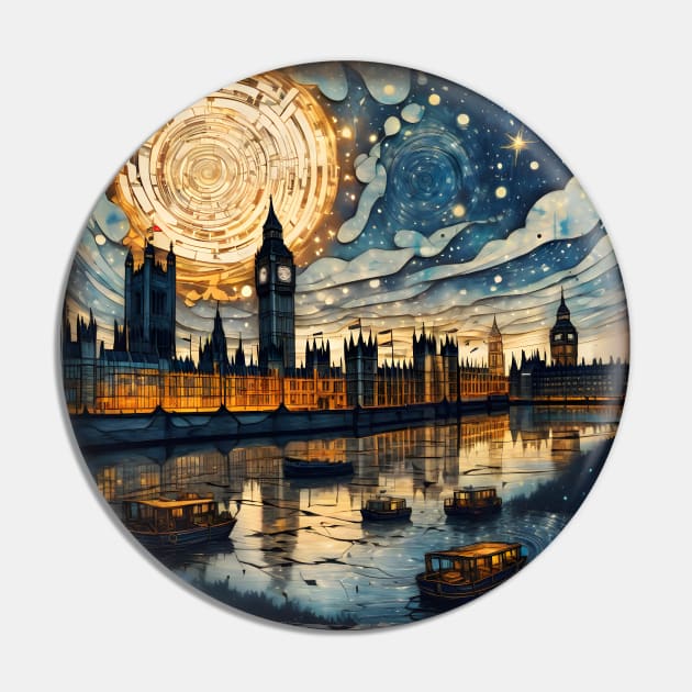 Starry Thames Pin by BrightC