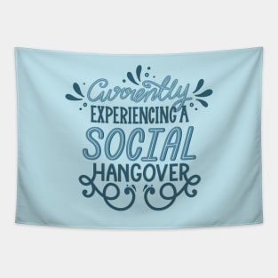 Introvert Social Hangover Tapestry