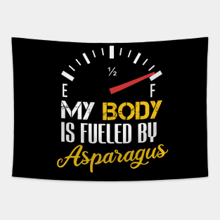 Funny Saying My Body is Fueled By Asparagus - Humor Present Ideas For Women Tapestry