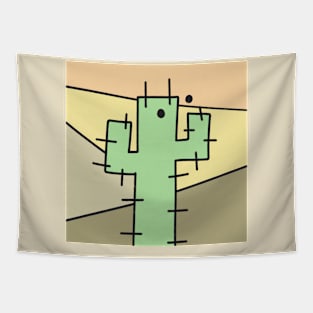 Abstract Cactus Tapestry